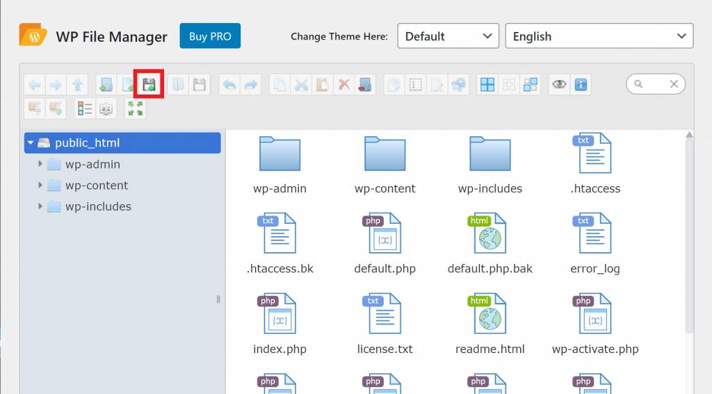 WP File Manager插件管理文件