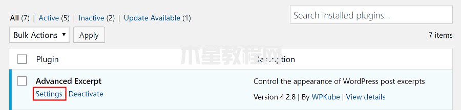 Advanced Excerpt设置