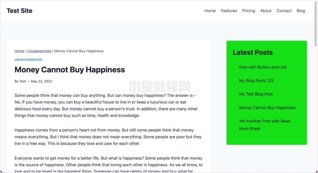 具有自定义CSS样式的小工具