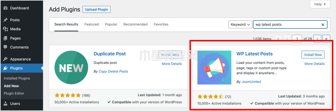 WP Latest Posts插件
