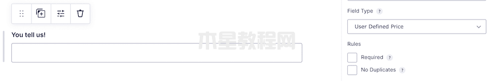 自定义价格字段