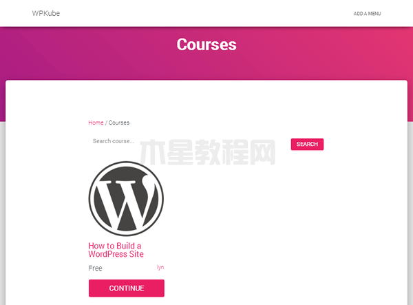 learnpress课程页面