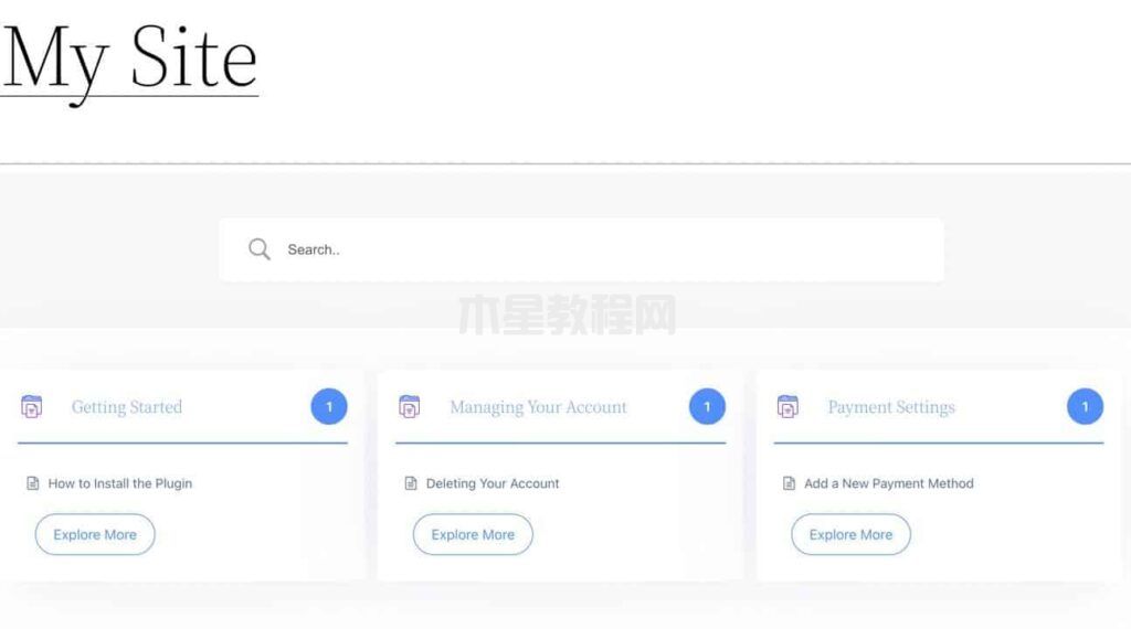 在WordPress上运行的百科/知识库示例