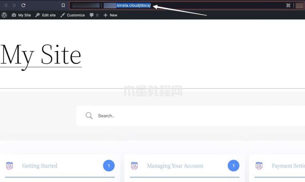 复制预制文档页面的URL