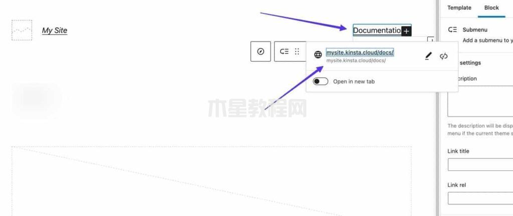 将URL添加为菜单项