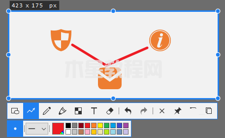 Snipaste怎么添加折线标注-添加折线标注的方法-华军软件园(图4) Snipaste怎么添加折线标注-添加折线标注的方法-华军软件园(图4)
