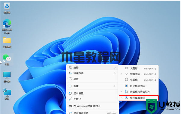 win11隐藏桌面图标快捷键 win11怎么去掉某些桌面图标(图3) win11隐藏桌面图标快捷键 win11怎么去掉某些桌面图标